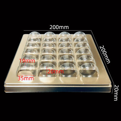 マカロンのクッキー パンケーキのための蓋付きのプラスチックボックスのブリスタートレイとISO9001認定
