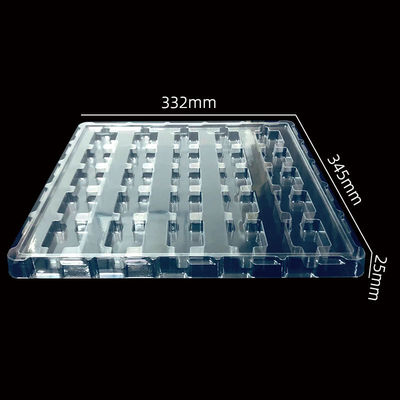 半導体コンポーネントのための透明なPETターンオーバープラスチックホルダーブリスタートレイ