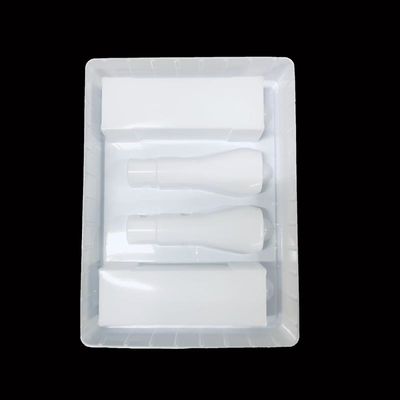 皮膚ケアキット 挿入トレイ ホワイト PS プラスチック 包装 ブリスター 造形 トレイ 化粧品 セット