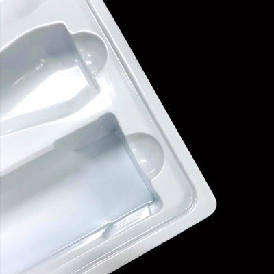 皮膚ケアキット 挿入トレイ ホワイト PS プラスチック 包装 ブリスター 造形 トレイ 化粧品 セット