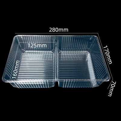 カスタム 使い捨て 透明食品グレード PET ブリスター 挿入トレイ パンケーキ用のプラスチックボックス