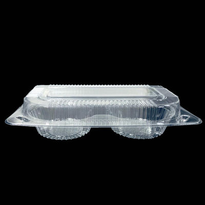 マットラミネーション印刷 2つのコンパートメント クラムシェルボックス 持って行くためのプラスチックボックス
