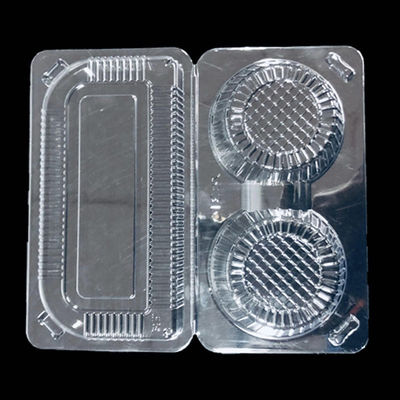 マットラミネーション印刷 2つのコンパートメント クラムシェルボックス 持って行くためのプラスチックボックス