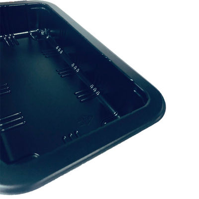 39000SQM 生産面積 食品用のカスタマイズされた使い捨て黒いPPブリスタートレイ