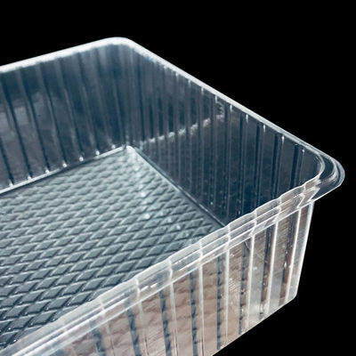透明なPETプラスチックボックス パンのためのバズルトレイ パン屋 パンケーキ サラダ カスタマイズ
