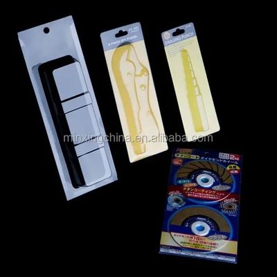 PET/PVC/PS/PP カスタマイズされた三重折り紙 スライディングカード 硬貨用のバリスターパッケージ