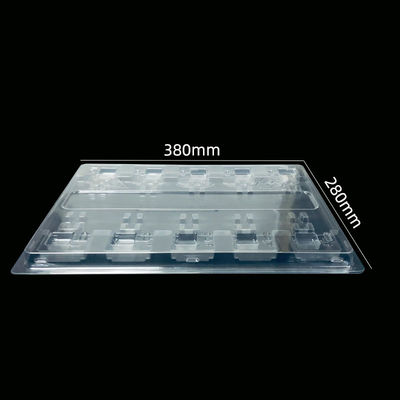 SH-0174 ODM 頑丈な透明なPETプラスチック包装 蓋付きバスタートレイ 7 営業日 採取