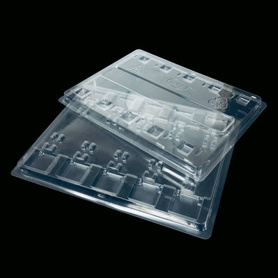 SH-0174 ODM 頑丈な透明なPETプラスチック包装 蓋付きバスタートレイ 7 営業日 採取